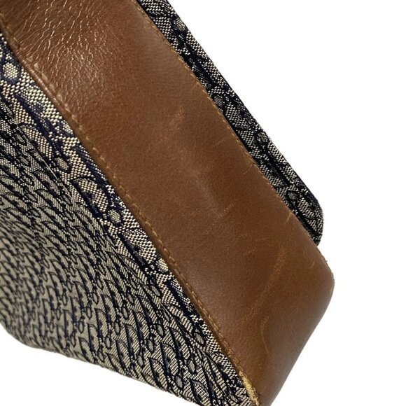 Auth DIOR/ChristianDior Street Chic, Trotter - Navy Cream Dark Brown Jacquard - Picture 13 of 16